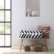 Tulum Lumbar Pillow Black - Off White