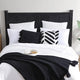 Tulum Throw Pillow Black - Off White