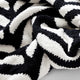 Tulum Throw Black - Off White