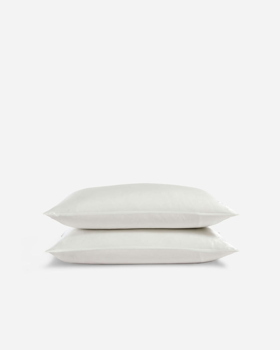 Washable Silk Pillowcase Set Pearl White