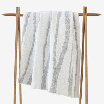 Woodland Throw Cloud Gray - Off White